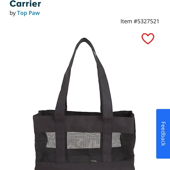 Small pet carrier black - Picture 2 of 4